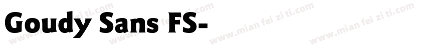 Goudy Sans FS字体转换
